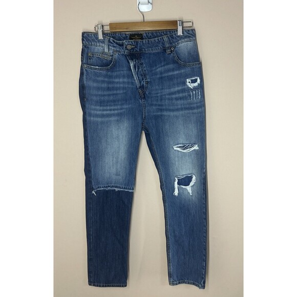 Vivienne Westwood Anglomania Jeans Size 27 New Boyfriend Style Distressed - Picture 1 of 12